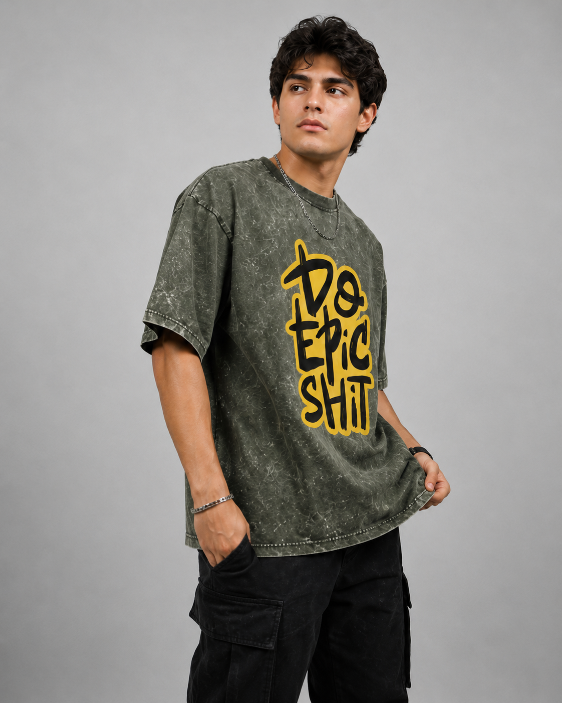 EPIC SHIT! Acid Washed Oversized T-Shirt